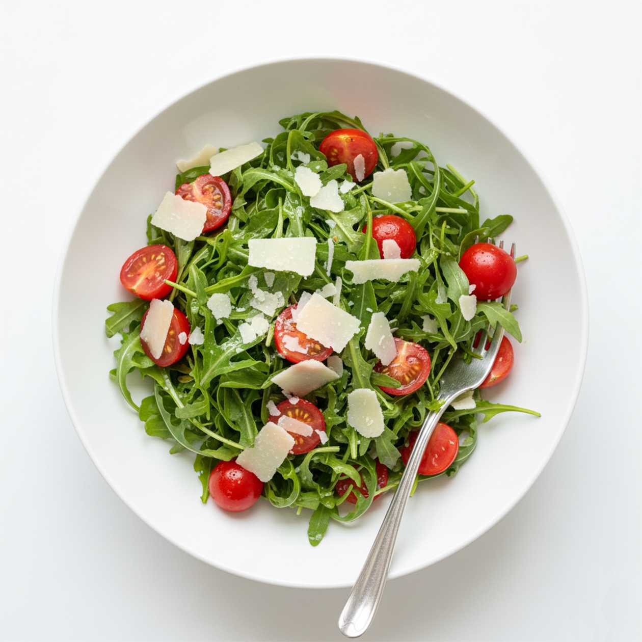 Arugula Salad with Cherry Tomatoes and Parmesan