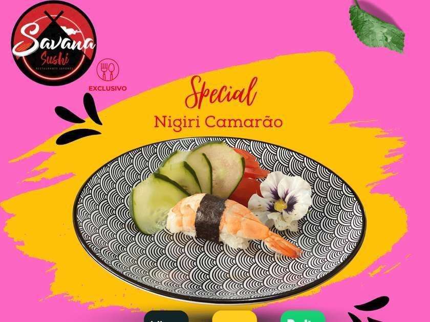 Niguiri Camarão 4 Unidades
