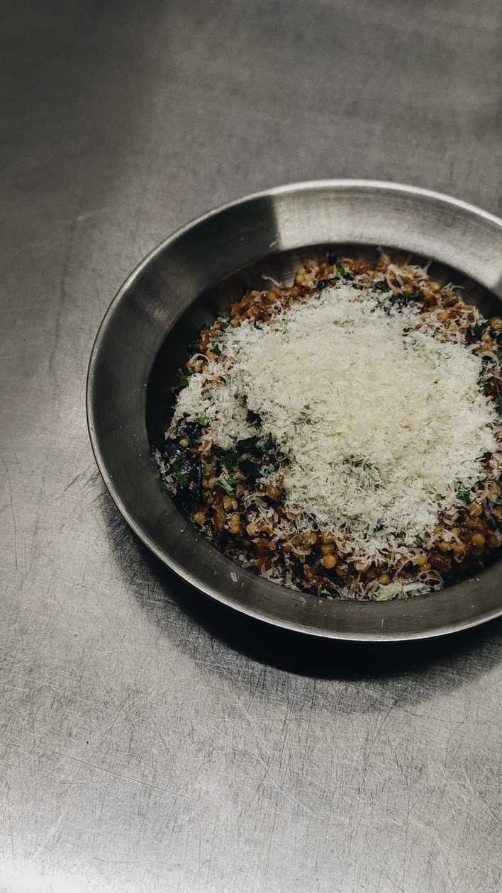 Eggplant with Pearl Couscous