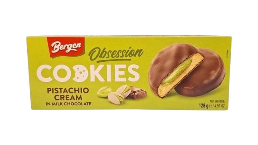 Bergen cookies - Pistachio Cream in Milk Chocolat