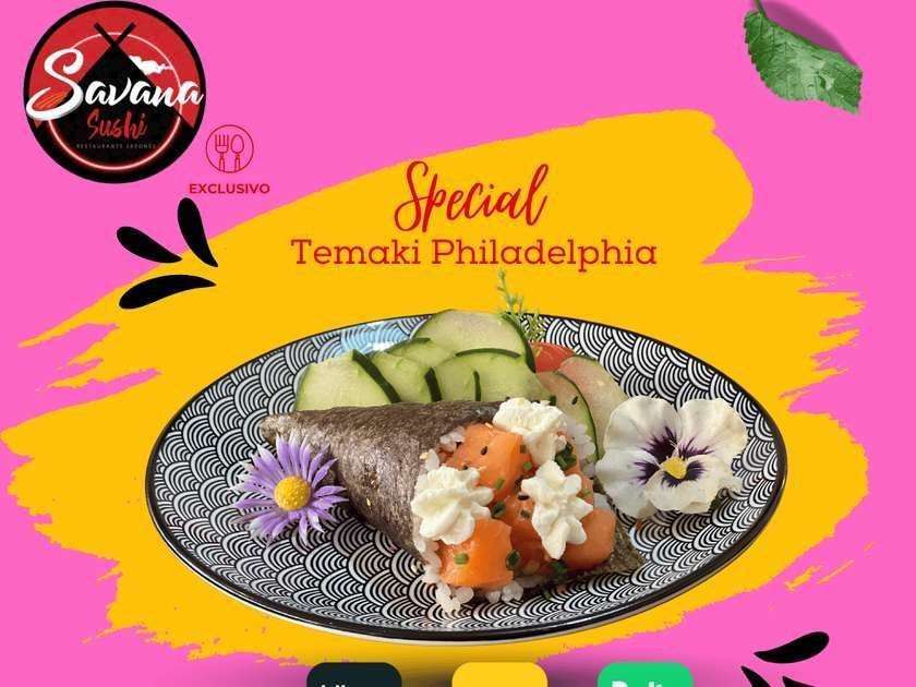 Temaki Salmão Philadelphia