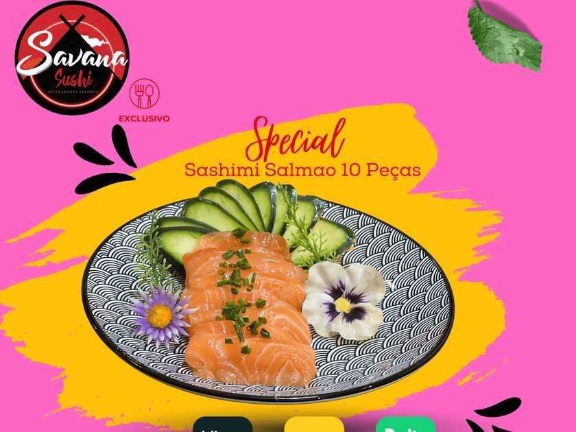 Sashimi Salmão 10 Unidades