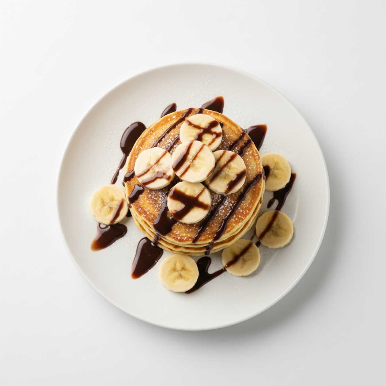 Pancakes with Banana and Chocolate