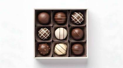 Cutie bomboane cu ciocolata belgiana
