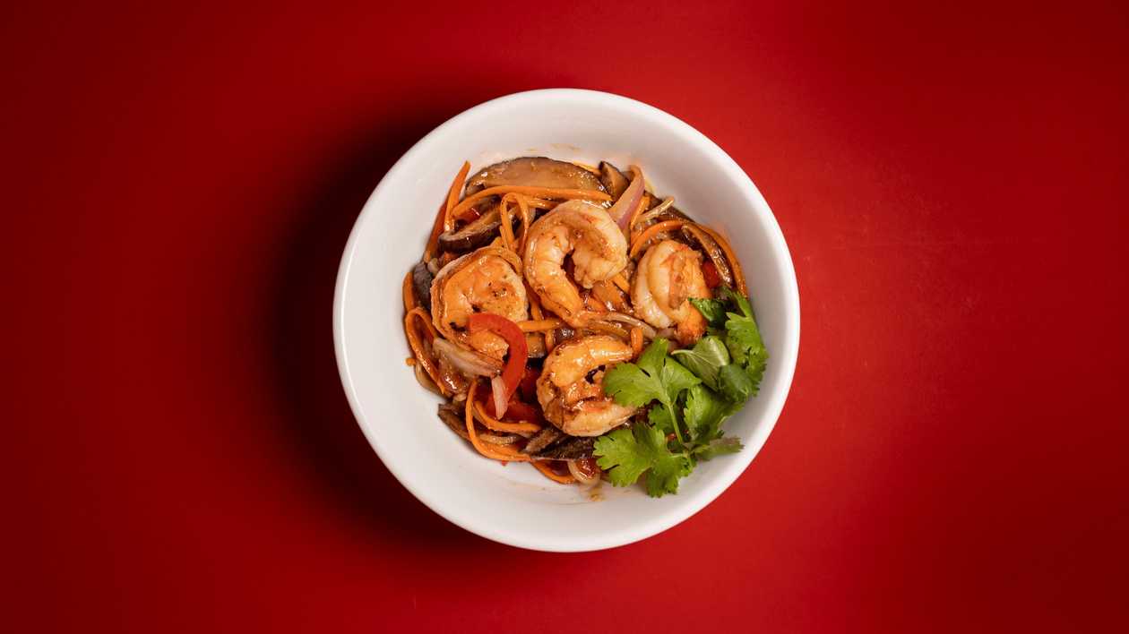 Вок цукіні і шіїтаке