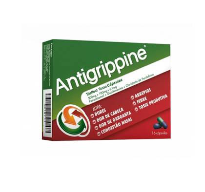 Antigrippine Trieffect Cough 500 Mg + 6.1 Mg + 100 Mg Blister 16 Unit(s) Caps