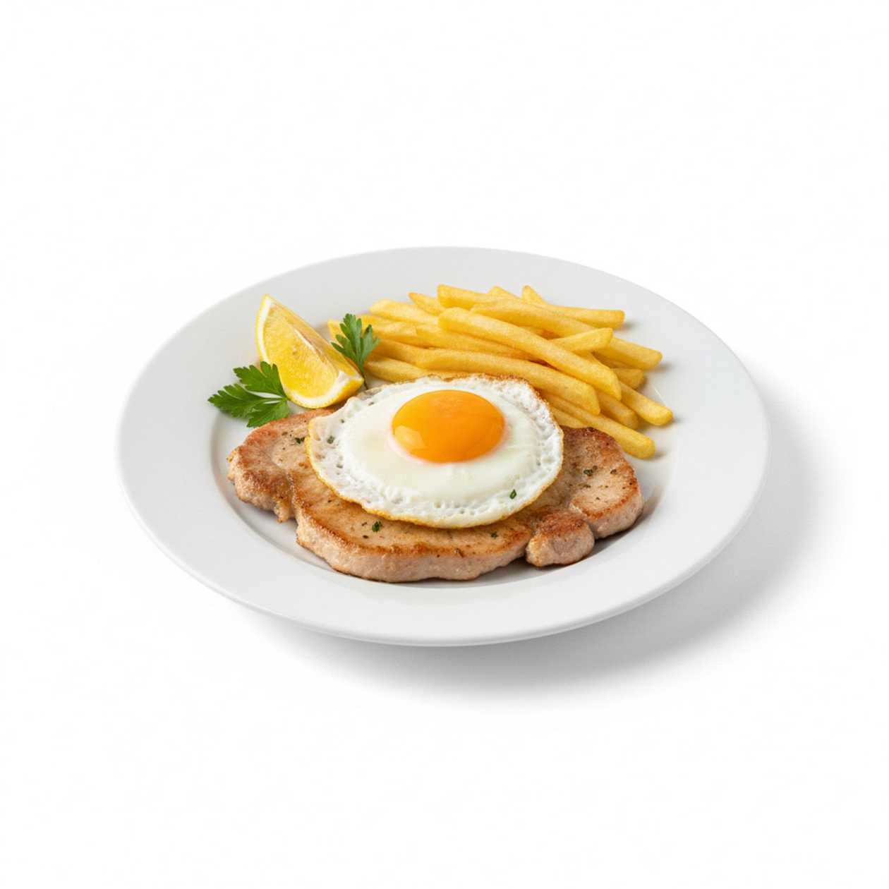 Pork Steak and Chips