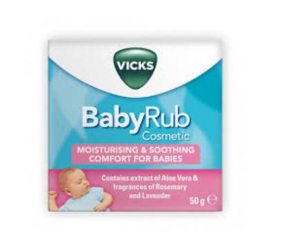 Vicks Babyrub Hydrating Calming Ointment 50G
