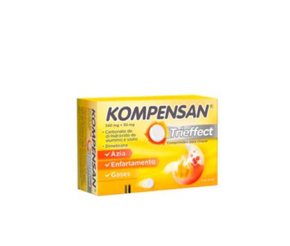 Kompensan Trieffect 340 Mg + 30 Mg Blister 60 Unit(s) Chewing Tabs
