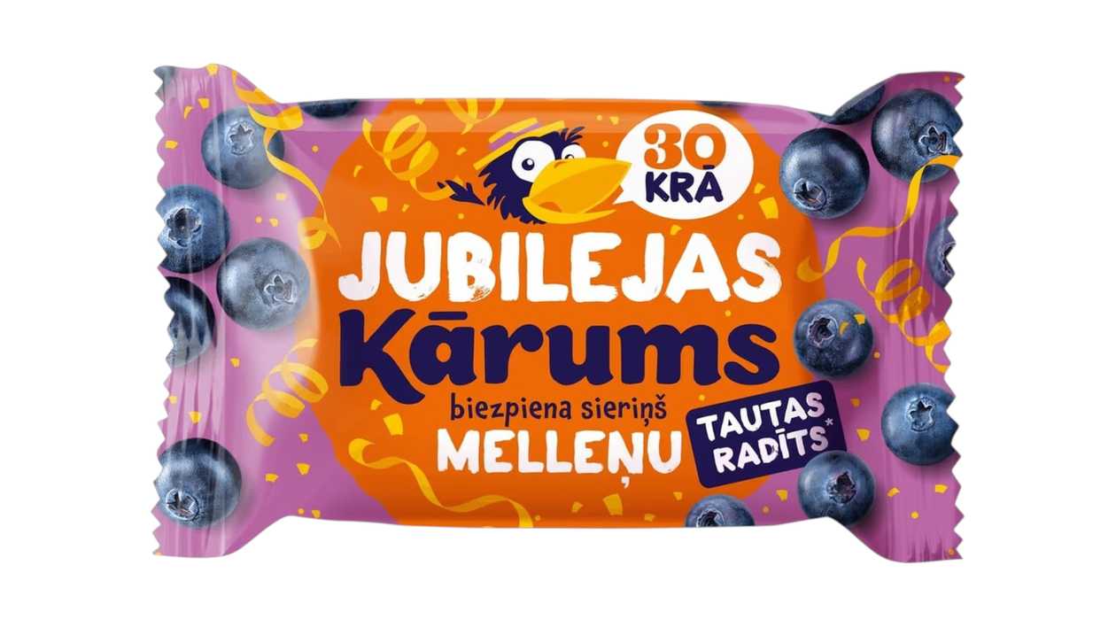 Sweet Glazed Curd Mass With Blueberry Flavor 45g