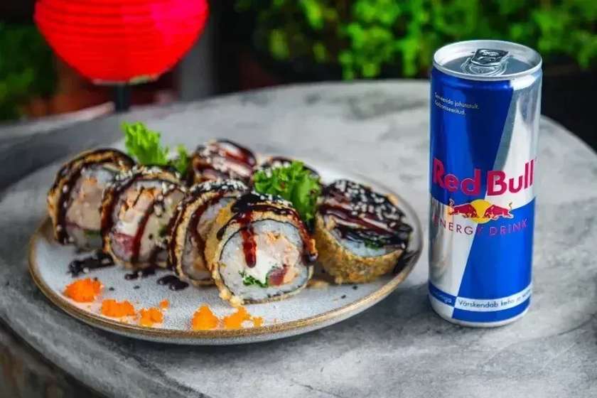 Red bull & Caesar tempura 8tk