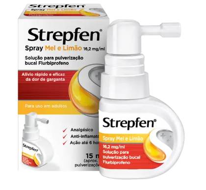 Strepfen Honey And Lemon Spray 16.2 Mg/Ml Bottle 15 Ml Oral Spray Sol