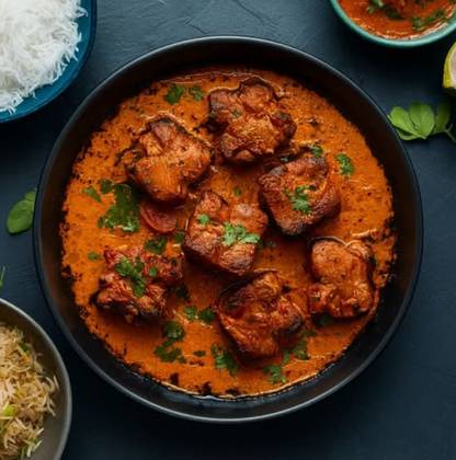 Lamb Butter Masala com Arroz