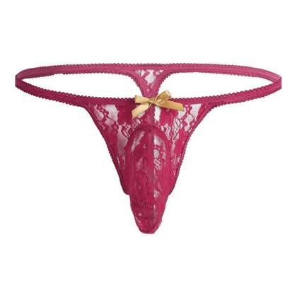 Lace Men's Mini Panties Red, size XL