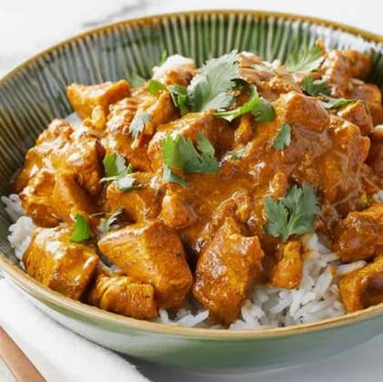 Chicken Tikka Karahi com Arroz