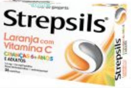 Strepsils Orange With Vitamin C 36 Lozenges