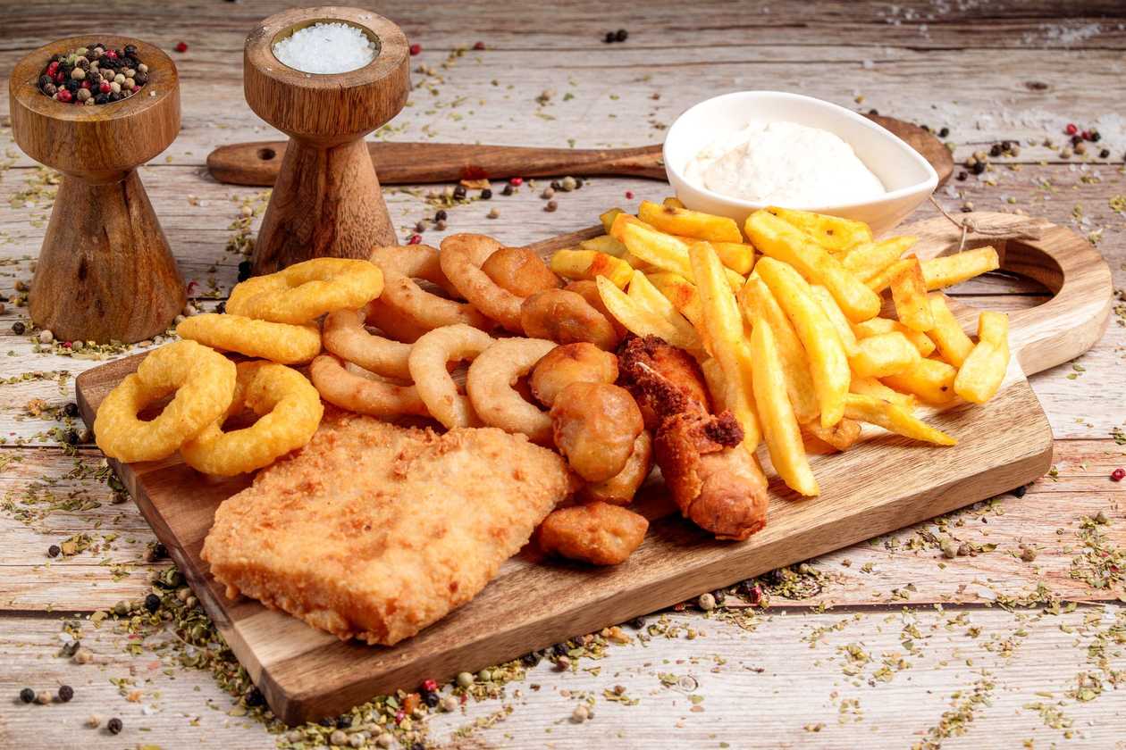 Meniu Salau și Fructe de Mare