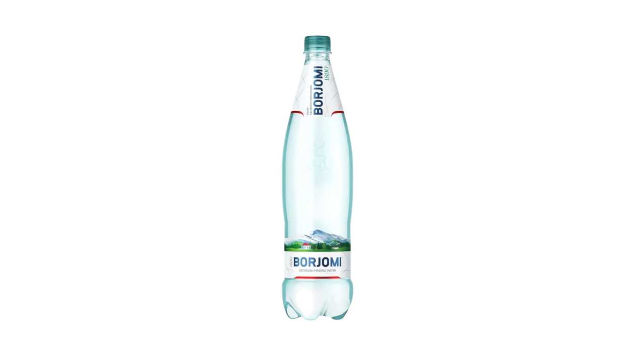 Carbonated Natural Mineral Water Borjomi 1L