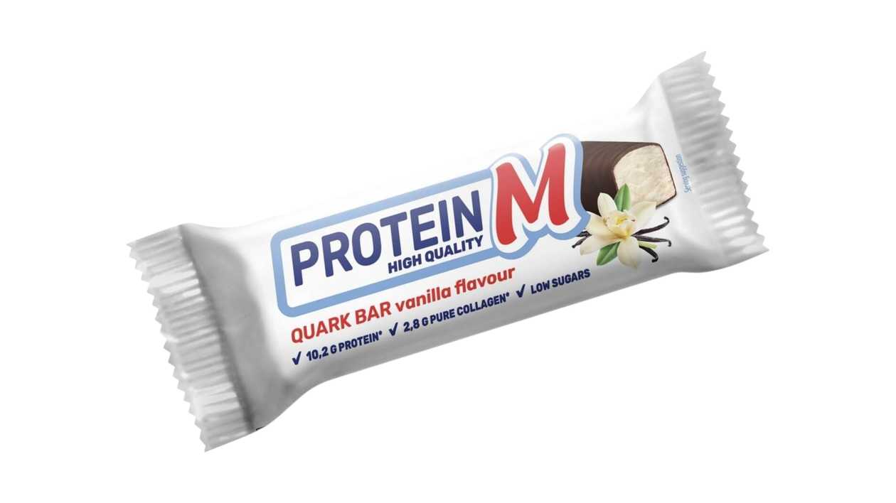 Bar With Quark Vanilla Flavor And Collagen With Sweetener 40g