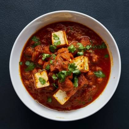 Chana Karahi Vegetariano com Arroz