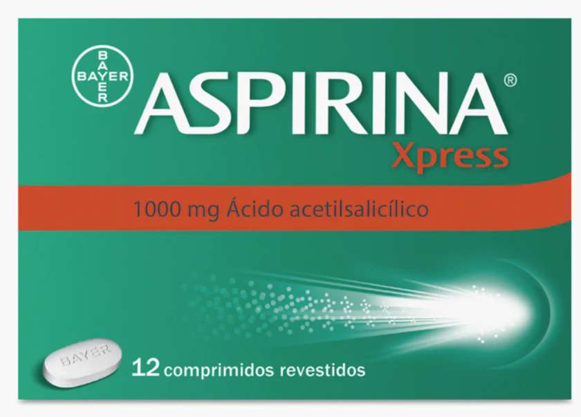 Aspirina Xpress 1000 Mg Heat-Sealed Strip 12 Unit(s) Coated Tabs