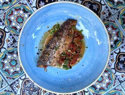 Macharel in Medaterranean sauce