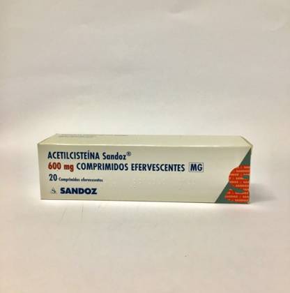 Acetylcysteine Sandoz Mg 600 Mg X 20 Effervescent Tabs