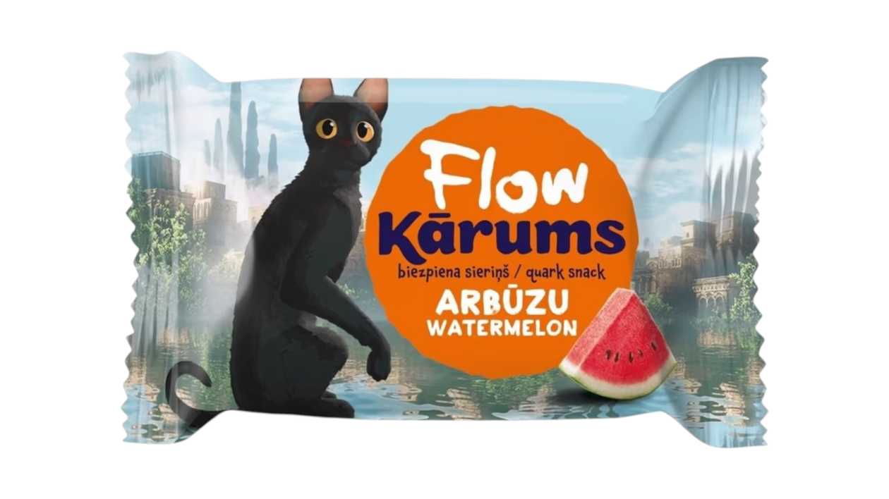 Творожный сырок со вкусом арбуза и арбузной глазурью 45г