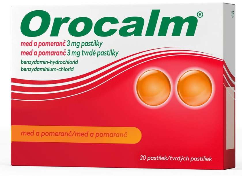 OROCALM HONEY ORANGE 20 lozenges