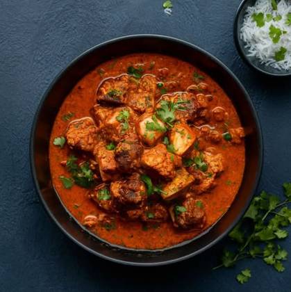 Lamb Rogan Josh com Arroz