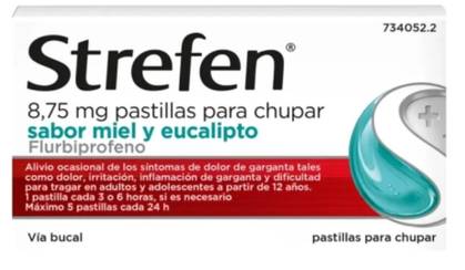 Strepfen Honey And Eucalyptus Sugar Free 8.75 Mg Blister 24 Unit(s) Lozenges