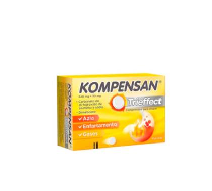 Kompensan Trieffect 340 Mg + 30 Mg Blister 20 Unit(s) Chewing Tabs