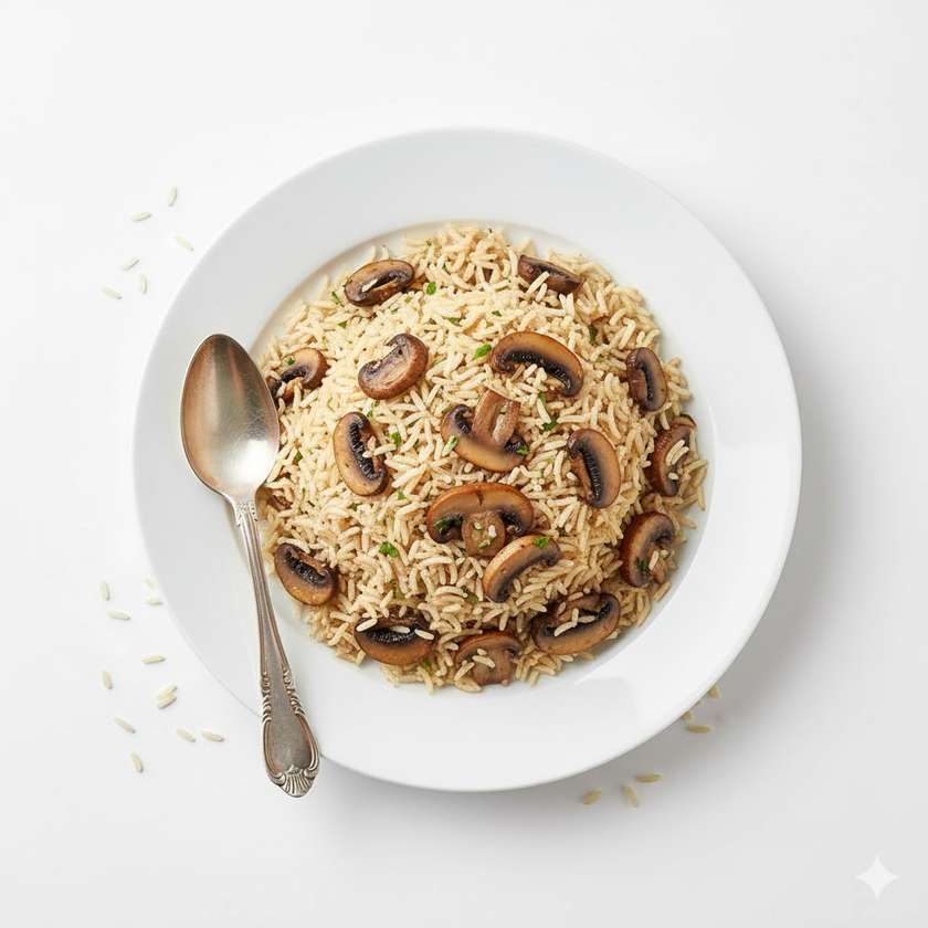 Arroz com Cogumelos