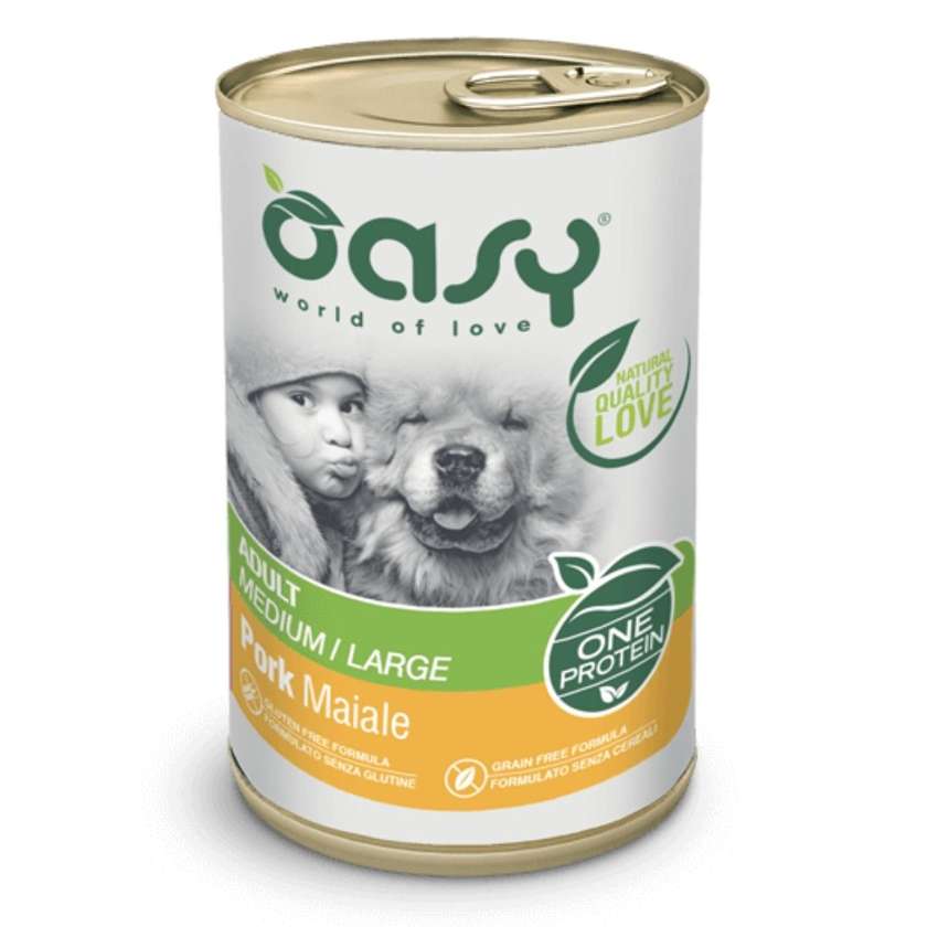 Wet Dog Food Oasy One Protein - Pork 400g