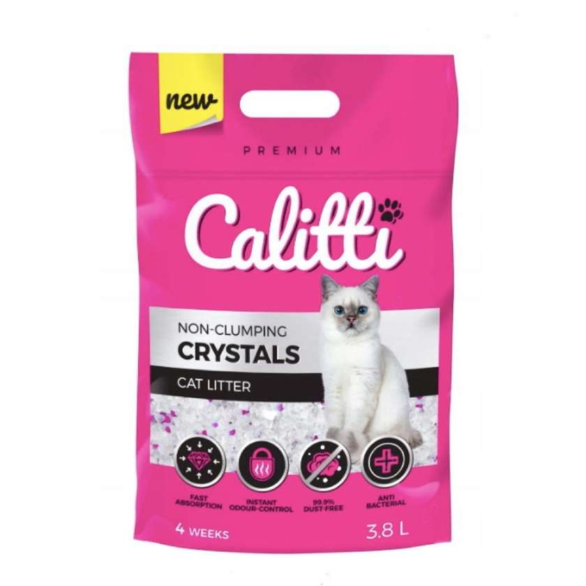 Calitti Crystals 3.8l Natural Silica Gel Litter