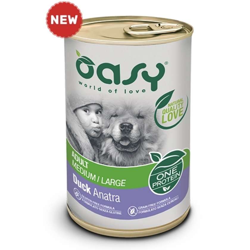 Wet Dog Food Oasy One Protein - Duck 400g