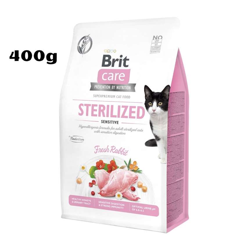 Brit Care Cat Adult Sterilized Sensitive - Fresh Rabbit 400g