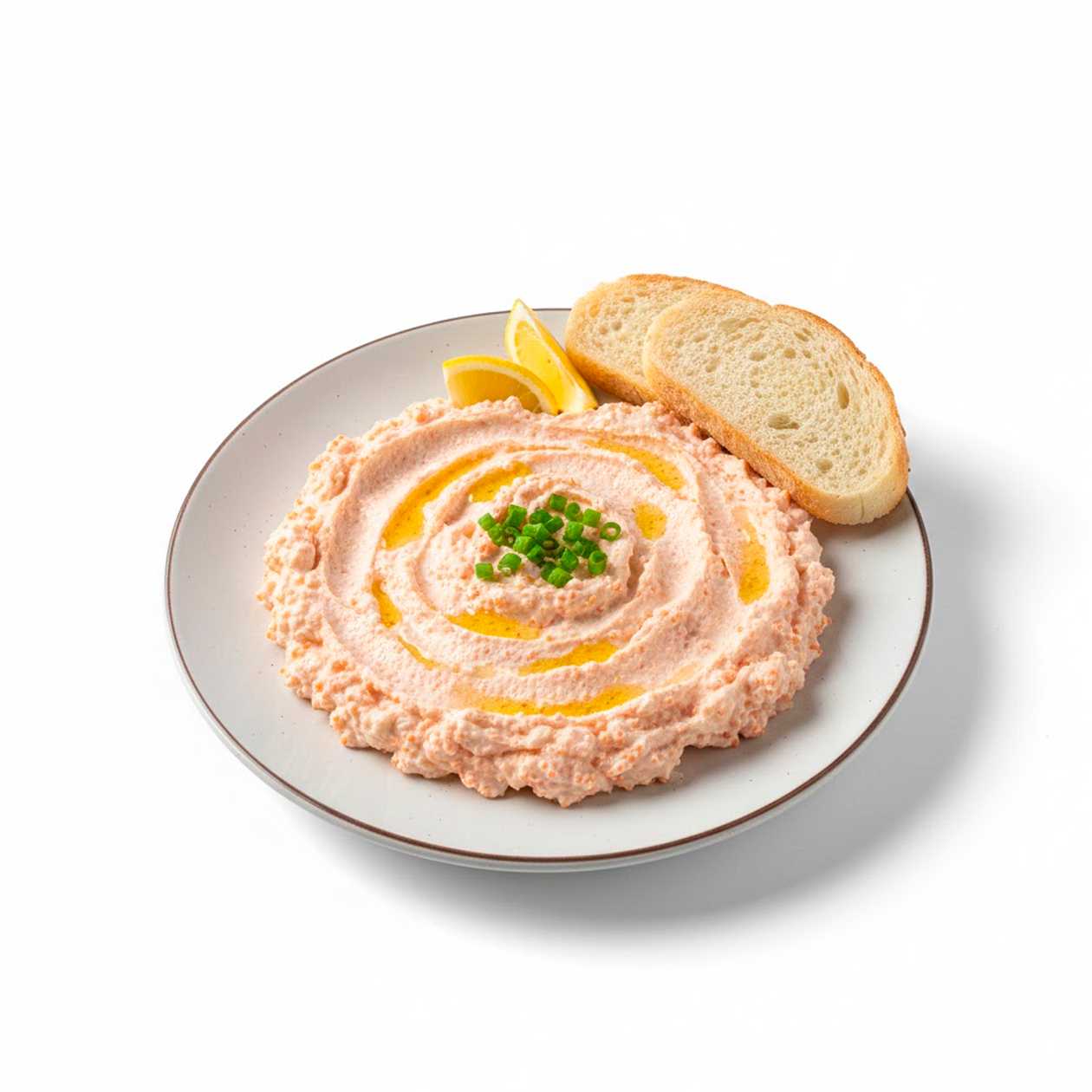 Salad with carp caviar from the delta