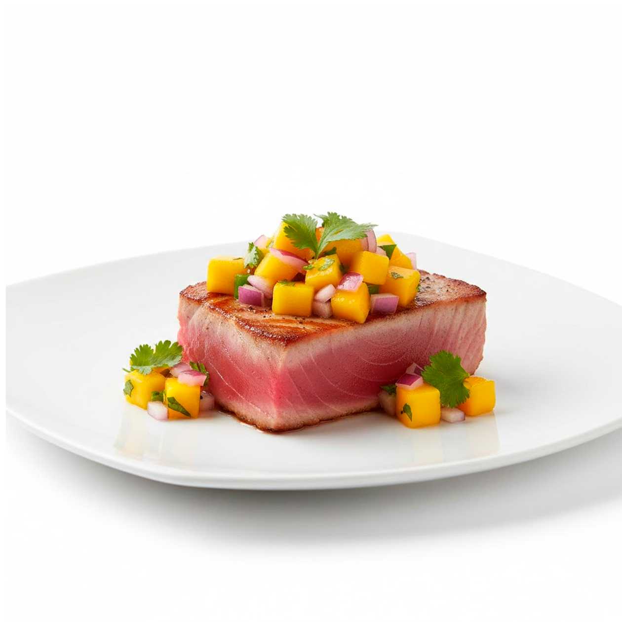 Red Tuna Steak with Mango Salsa
