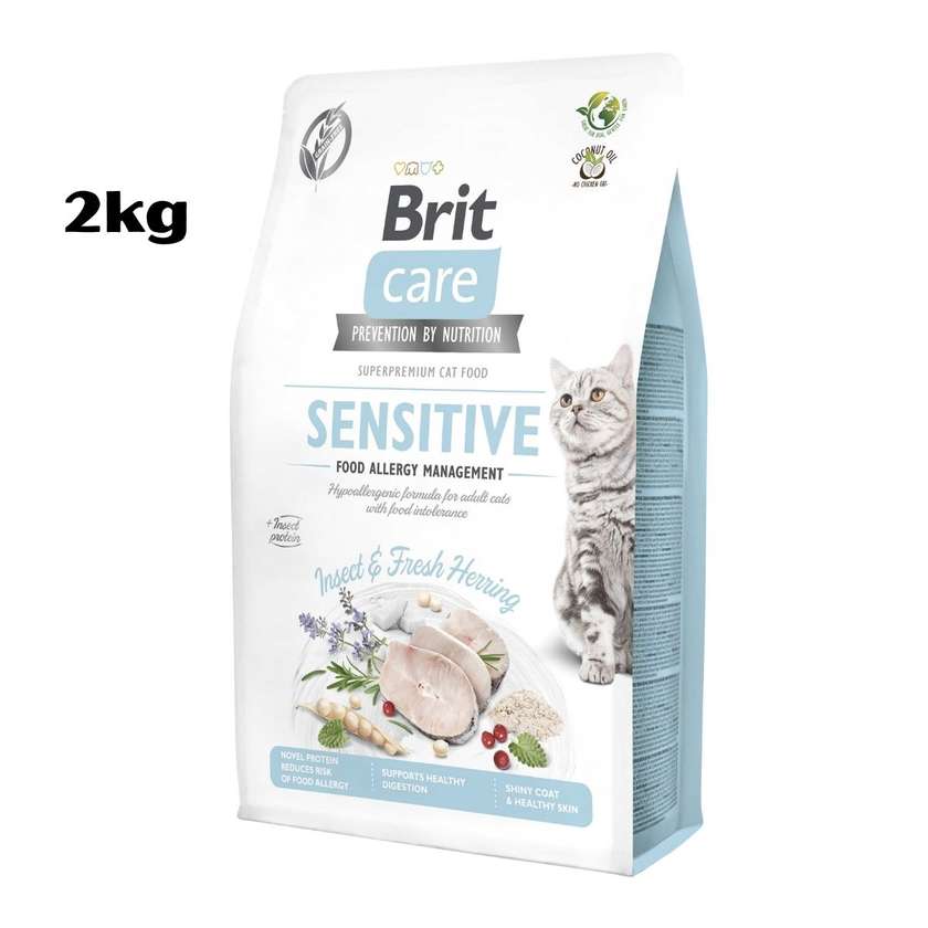 Brit Care Cat Adult Sensitive Food Allergy Management - Insects And Herring 2kg