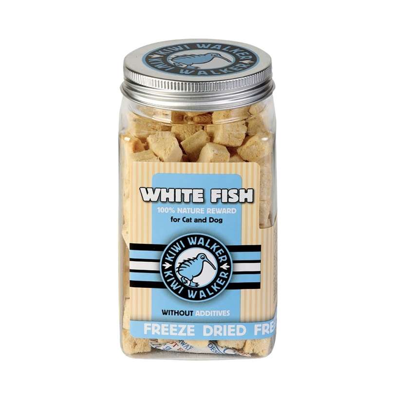 Freeze-Dried Treats For Dog And Cat White Fish 100% 50g Kiwi Walker