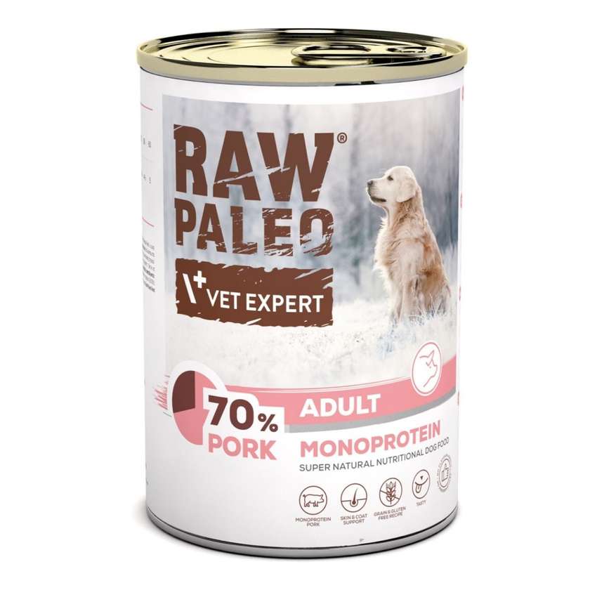 Wet Dog Food Raw Paleo - Pork 400g