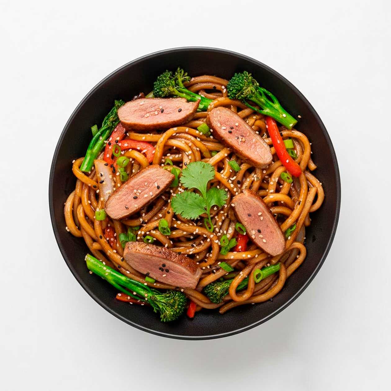 Udon rezance s kačacím mäsom