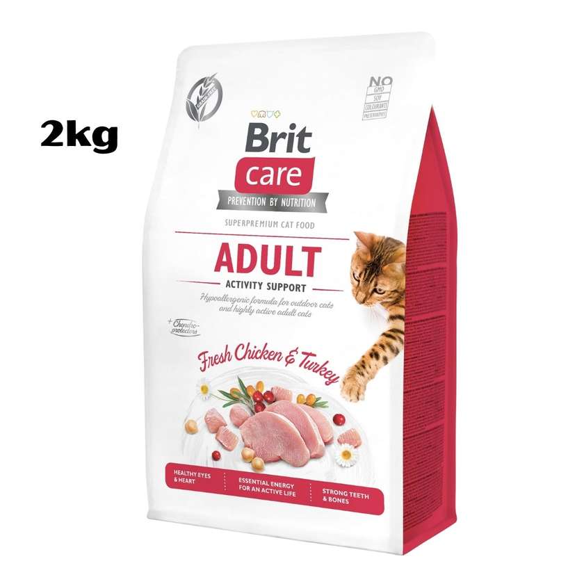 Brit Care Cat Adult Activity Support - Chicken With Turkey 2kg
