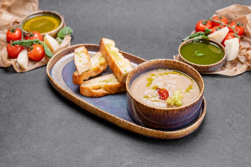 Cream of Porcini Mushroom Soup (Veg)