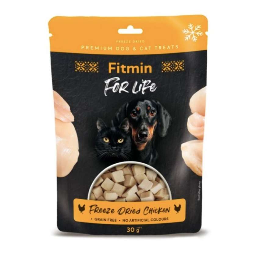 Fitmin For Life Freeze-Dried Chicken Treat For Dogs And Cats 30g