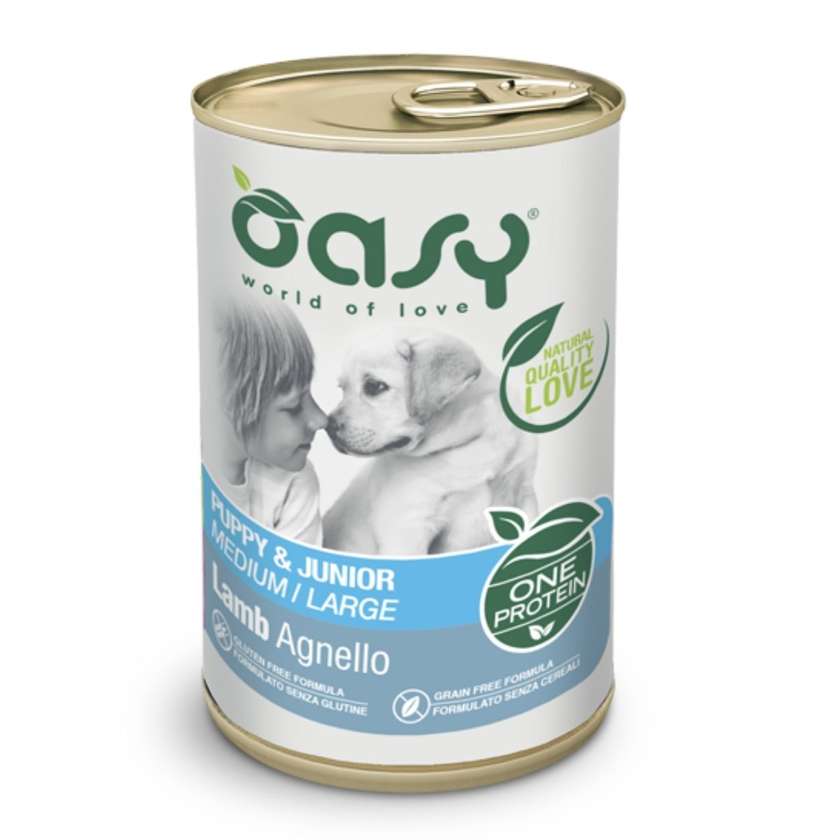 Wet Puppy Food Oasy One Protein - Lamb 400g