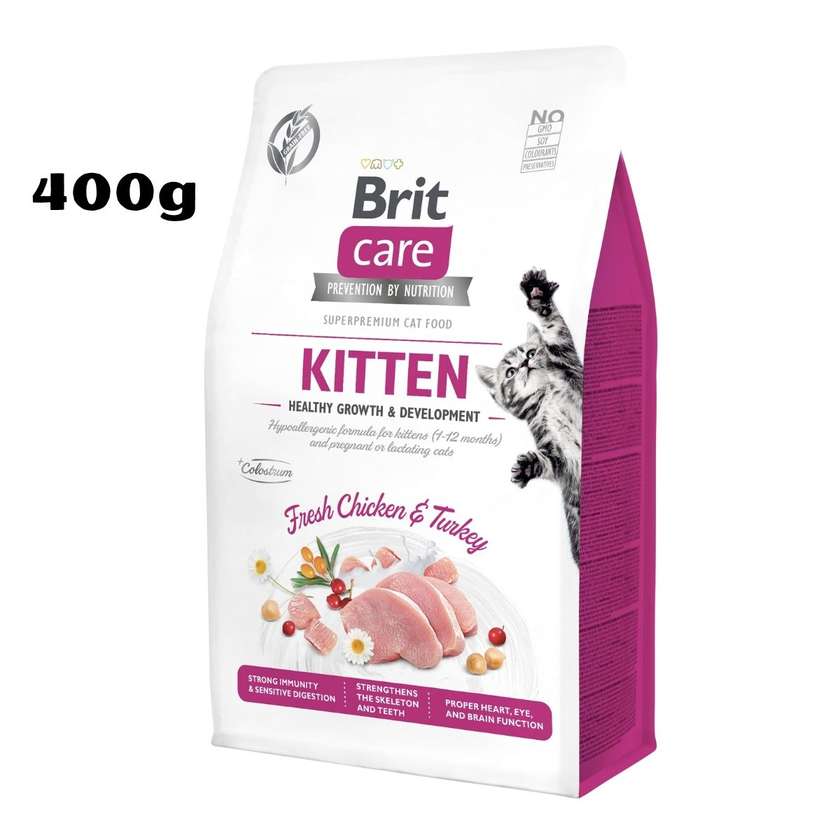 Brit Care Cat Kitten Healthy Growth & Development - Chicken And Turkey 400g