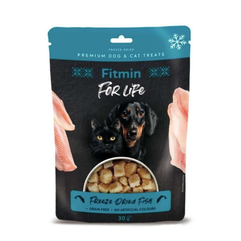 Fitmin For Life Freeze-Dried Fish Treat For Dogs And Cats 30g