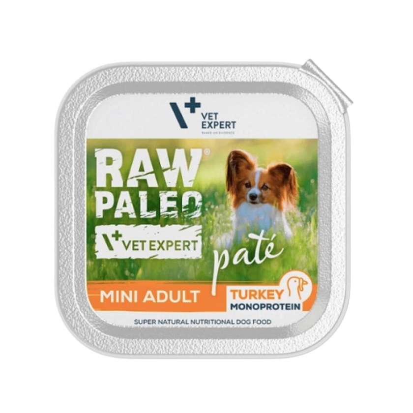 Wet Dog Food Raw Paleo Paté- Turkey 150g